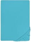 biberna Deluxe Jersey-Elastic-Spannbetttuch 180x200 cm - 200x220 cm blau | 97%