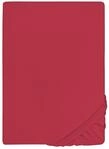 biberna Deluxe Jersey-Elastic-Spannbetttuch 180x200 cm - 200x220 cm rot | 97%