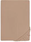 biberna Deluxe Jersey-Elastic-Spannbetttuch 180x200 cm - 200x220 cm braun | 97%