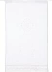 Home Fashion 023/715-0105 100X0060CM Fensterbehang Leinenstruktur Bestickt, Stoff,