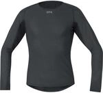 GORE WEAR Herren Windstopper Baselayer Thermo Shirt Langarm, Schwarz, L EU