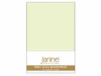Janine Spannbetttuch 5007 Mako Jersey 180/200 bis 200/200 cm Limone Fb. 06