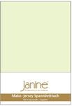 Janine Spannbetttuch 5007 Mako Jersey 180/200 bis 200/200 cm Limone Fb. 06