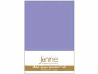 Janine Spannbetttuch 5007 Mako Jersey 180/200 bis 200/200 cm Flieder Fb. 45