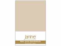 Janine Spannbetttuch 5007 Mako Jersey 180/200 bis 200/200 cm Sand Fb. 29
