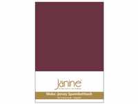 Janine Spannbetttuch 5007 Mako Jersey 180/200 bis 200/200 cm Burgund Fb. 41