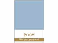 Janine Spannbetttuch 5007 Mako Jersey 180/200 bis 200/200 cm perlblau Fb. 32