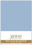 Janine Spannbetttuch 5007 Mako Jersey 180/200 bis 200/200 cm perlblau Fb. 32