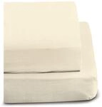 Irisette Feinbiber Spannbetttuch Merkur (natur, 100x220 cm)