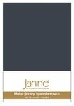 Janine Spannbetttuch 5007 Mako Jersey 180/200 bis 200/200 cm Titan Fb. 78
