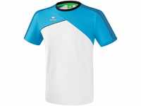 ERIMA Kinder T-shirt Premium One 2.0 T-Shirt, weiß/curacao/schwarz, 140, 1081804