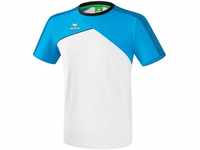 ERIMA Herren T-shirt Premium One 2.0 T-Shirt, weiß/curacao/schwarz, S, 1081804