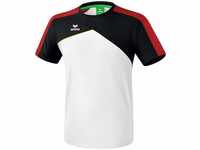 ERIMA Herren T-shirt Premium One 2.0 T-Shirt, weiß/schwarz/rot/gelb, M, 1081808