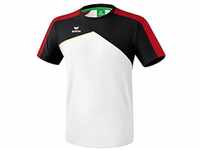 ERIMA Kinder T-shirt Premium One 2.0 T-Shirt, weiß/schwarz/rot/gelb, 164, 1081808