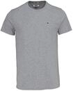 Tommy Jeans Herren Tjm Xslim Jersey Tee Dm0dm04411 Langarmhemd, Grau (Lt Grey Htr), S