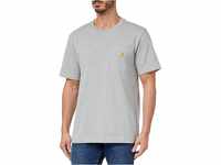 Carhartt, Herren, K87 Lockeres, schweres, kurzärmliges T-Shirt mit Tasche, Grau