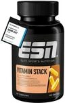 ESN Vitamin Stack, Multivitamin Kapseln, 120 St&uuml;ck - 4 Monate Vorrat, hochdosiert,