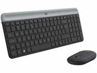 Logitech MK470 Slim Combo Kabelloses Tastatur-Maus-Set, 2.4 GHz Verbindung via