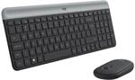 Logitech MK470 Slim Combo Kabelloses Tastatur-Maus-Set | 2.4 GHz Nano-USB, 10m