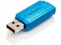 Verbatim PinStripe USB-Stick 64GB, USB 2.0, USB Speicherstick, für Laptop Notebook