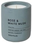 blomus -FRAGA- Duftkerze S aus Sojawachs, Flint Stone, hochwertiger Raumduft,