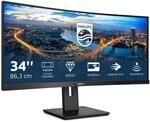 Philips 345B1C - 34 Zoll WQHD Curved Monitor, h&ouml;henverstellbar (3440x1440, 100 Hz,