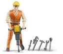 bruder 60020 - Bauarbeiter mit Zubeh&ouml;r - 1:16 Spielzeugfigur, bworld,...