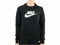 Nike Damen Sportswear Essential Fleece-Rundhalsshirt, Black/White, L,...