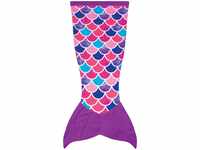 Fin Fun Meerjungfrau Decke für Mädchen und Damen - Kuscheldecke zum reinschlüpfen