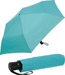 Doppler zero magic mini Damen Taschenschirm mit Auf-Zu-Automatik und UV-Schutz - aqua