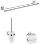 hansgrohe Logis Universal - Bad Zubeh&ouml;r Set 3-teilig, 3-teiliges Bad Accessoires Set