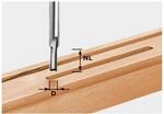 Festool Nutfr&auml;ser HW S8 D4/10 &ndash; Vollhartmetall-Fr&auml;ser 4 mm | Schaft 8 mm,