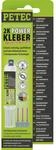 PETEC 2K Powerkleber 2 Komponenten Kleber Sekundenkleber extra stark 11 ml. Zwei