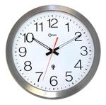 CEP Wanduhr wasserdicht, funkgesteuert aus Edelstahl &Oslash; 35 cm 11385 Silver