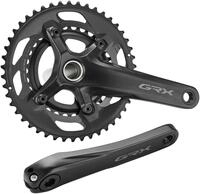 Shimano GRX FC-RX600 2x11-fach Kurbelgarnitur, Black, 165 mm
