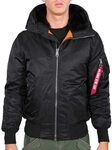 Alpha Industries MA-1 Hooded Bomberjacke f&uuml;r Herren Black