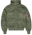 Alpha Industries MA-1 Hooded Bomberjacke f&uuml;r Herren Sage-Green
