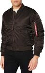 Alpha Industries Herren MA-1 VF 59 Bomberjacke, Black Olive, M