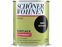 DurAcryl Buntlack Schwarz 750 ml RAL 9900 Seidenmatt Schöner Wohnen