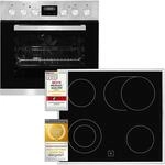 Exquisit EHE 157-2 URBZ-Set Einbauherd | 59 L Backofenvolumen | Edelstahl