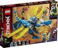 Lego 71711 NINJAGO Jays Cyber-Drache Mech, Bauset mit den Minifiguren Jay, NYA...