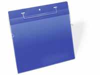 Durable Drahtbügeltasche (A4 quer) Packung à 50 Stück blau, 175407