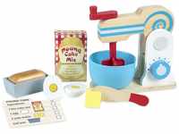 Melissa & Doug 19840 Wooden Make-a-Cake Mixer Set | Pretend Play | Play Food | 3+ 