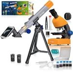 Bresser Junior Mikroskop & Teleskop Set mit Mikroskop 40x-640x Vergr&ouml;&szlig;erung...