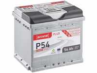 Accurat Plus P54 Autobatterie - 12V, 54Ah, 530A, zyklenfest, wartungsfrei, 35%...