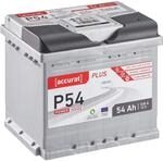 Accurat Plus P54 Autobatterie - 12V, 54Ah, 530A, zyklenfest, wartungsfrei, 35% mehr