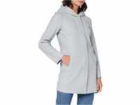 ONLY Damen ONLSIRI Bonded Hood Coat CC OTW Jacke, Light Grey Melange, XL