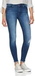 ONLY NOS Damen onlBLUSH MID ANK RAW JEANS REA2077 NOOS Skinny Jeans,, per pack Blau