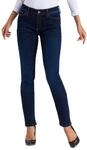 Cross Damen Anya Slim Jeans, Blau (Dark Blue 136), 29W / 36L EU