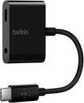 Belkin Adapter USB-C 3,5 mm RockStar Audio + Aufladen (USB-C Audio Adapter f&uuml;r